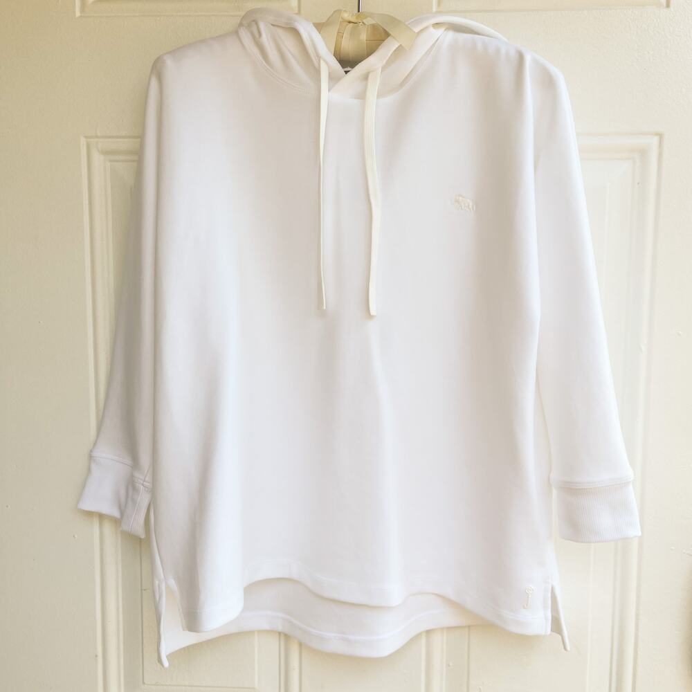Belyn Key Layover Hoodie Chalk White Size S Modal Golf Pullover